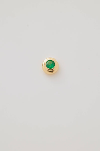 May Birthstone Charm Emerald versefinejewellery.com