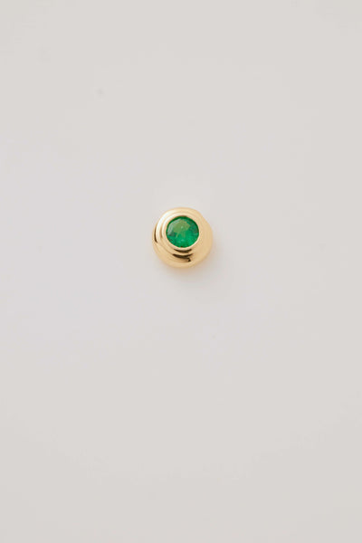 May Birthstone Charm Emerald versefinejewellery.com