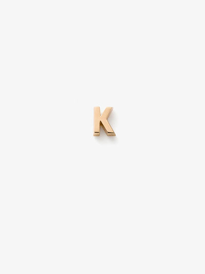 Letter K in 18k Gold versefinejewellery.com