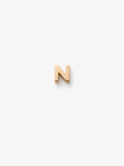 Letter N in 18k Gold versefinejewellery.com