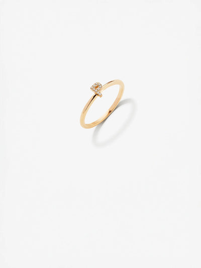 Letter P Ring in Diamonds and 18k Gold versefinejewellery.com