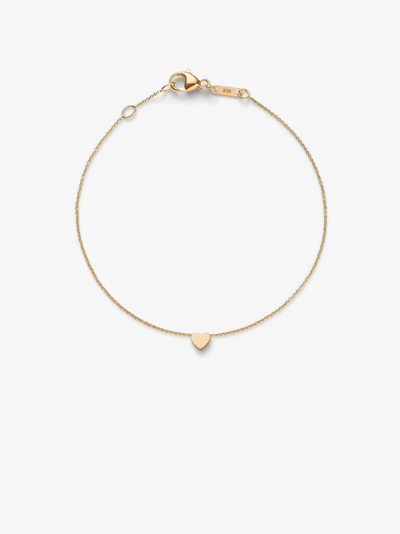 One Heart Bracelet in 18k Gold versefinejewellery.com