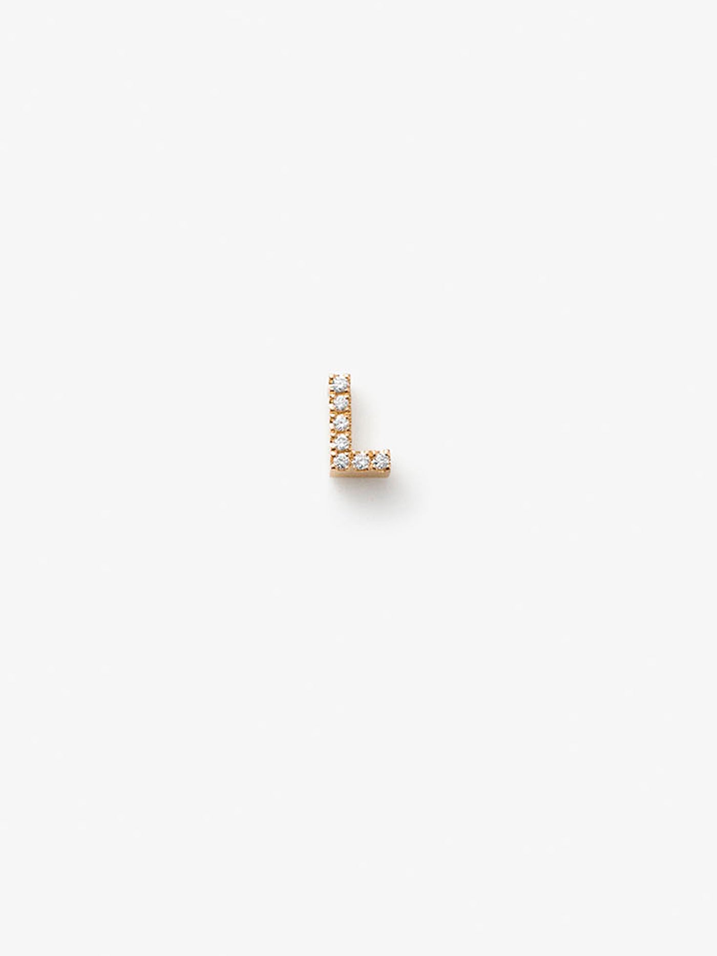 Letter L in Diamonds and 18k Gold