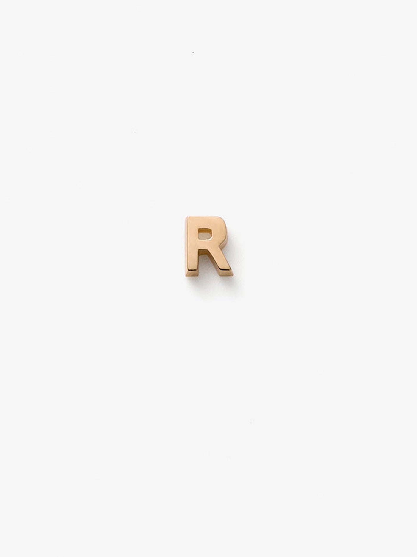 One Letter R in 18k Gold