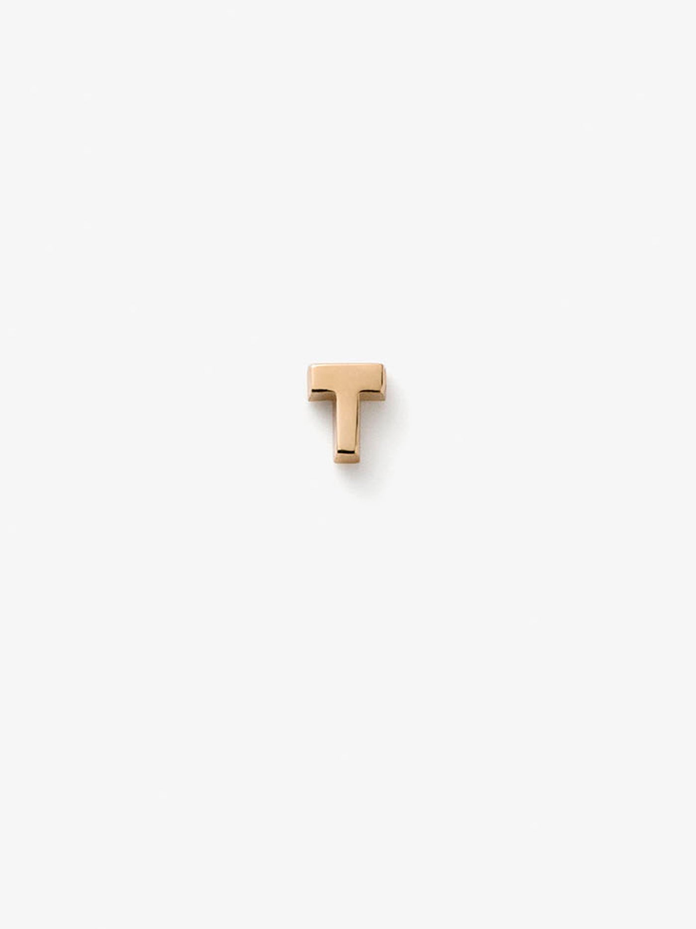 One Letter T in 18k Gold