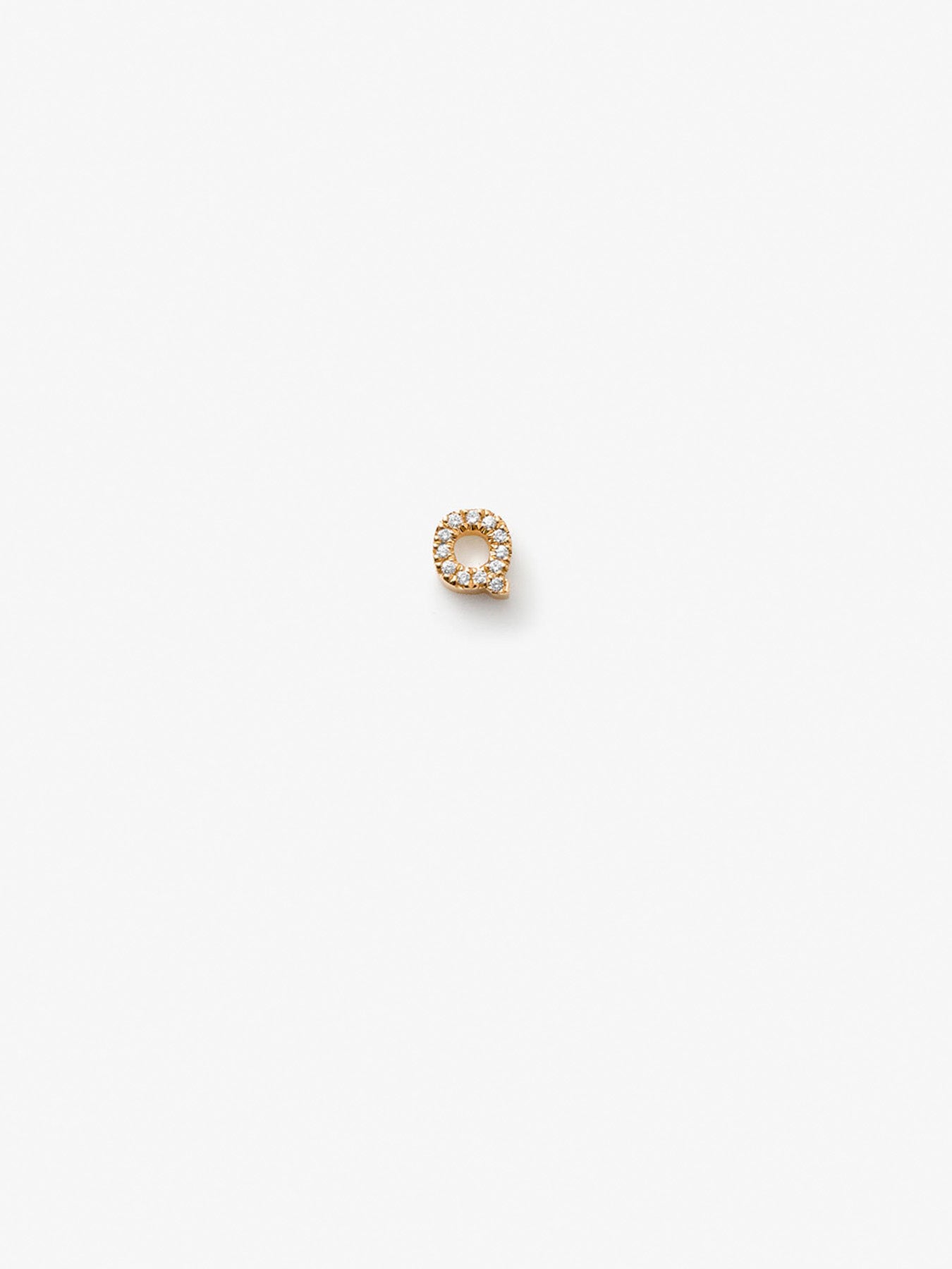 Q Earring in Diamonds and 18k Gold