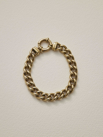 Verse Fine Jewellery Vintage Gold Curb Bracelet Close Clasp