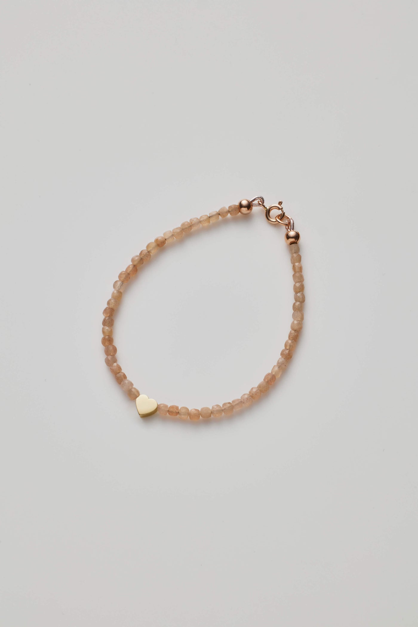 Blush Moonstone Heart Bracelet