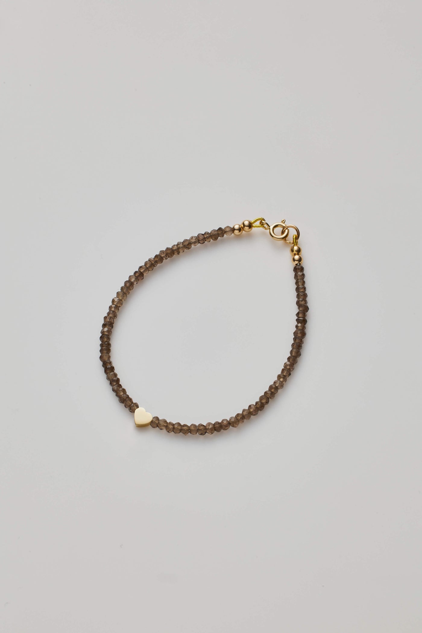 Smoky Quartz Heart Bracelet