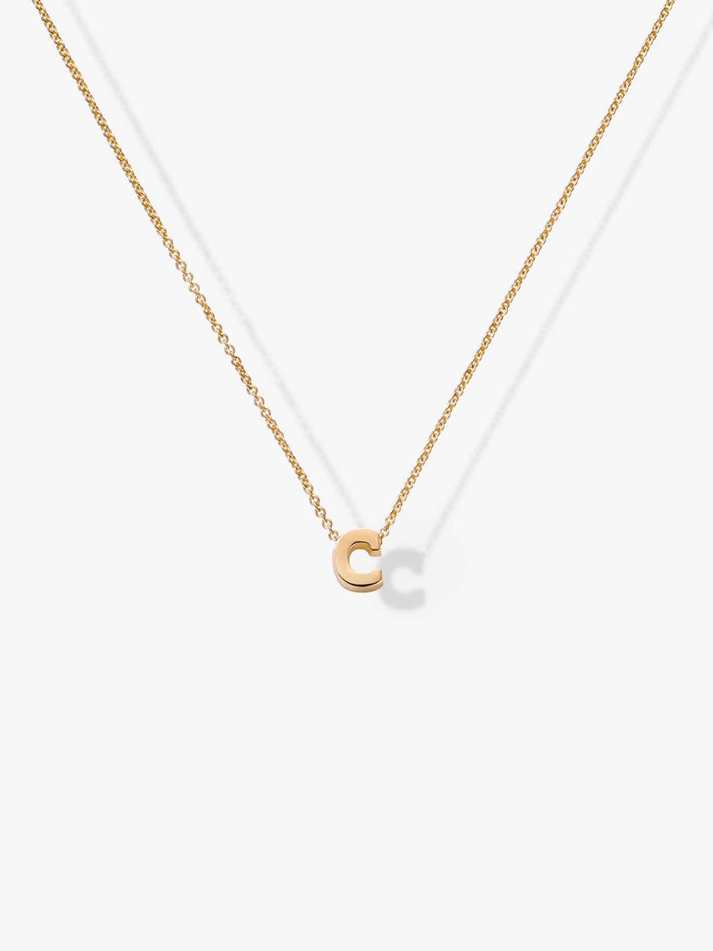 One Letter 18-Karat Gold Necklace