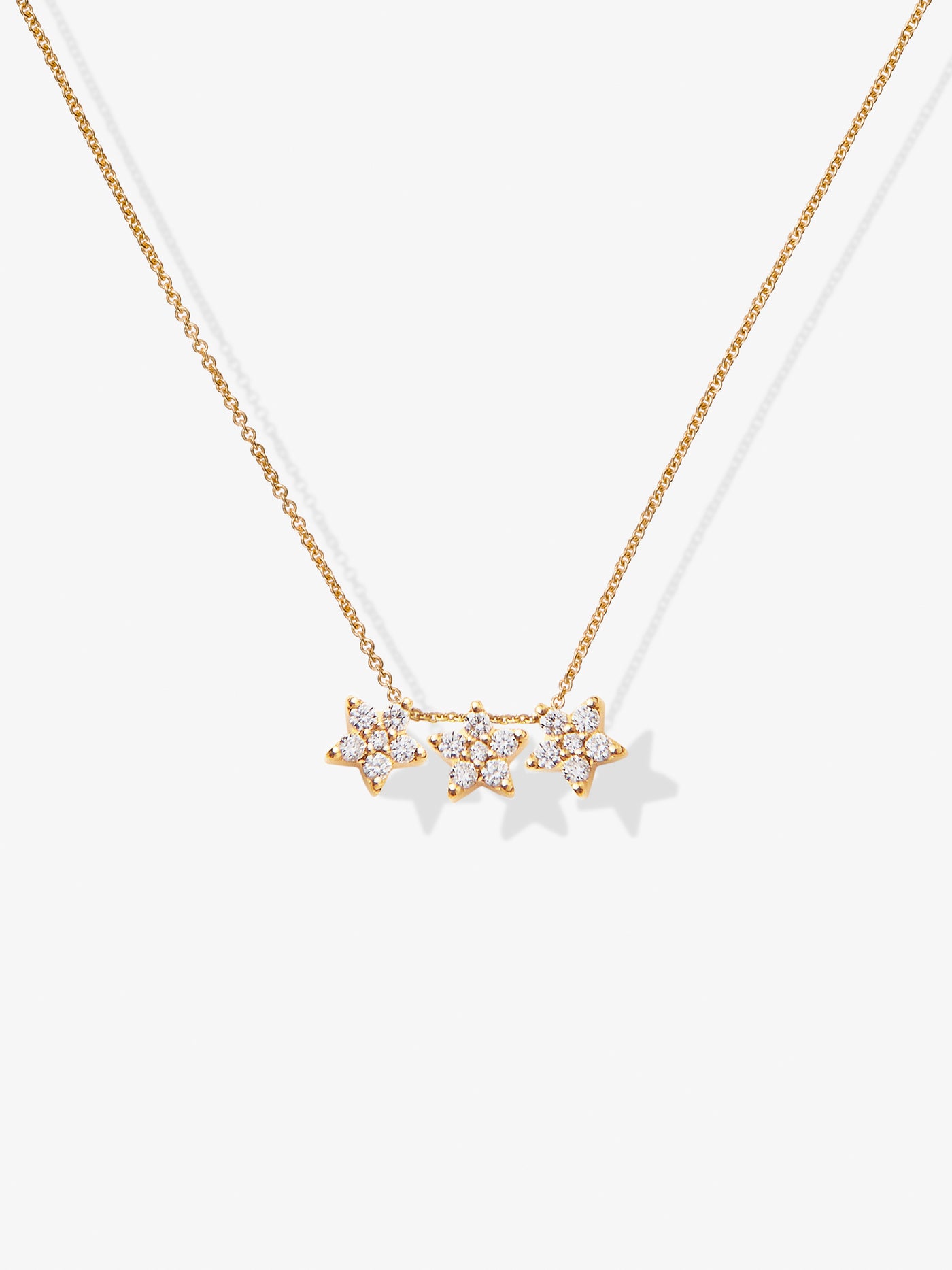 Diamond Stars 18-Karat Gold Necklace
